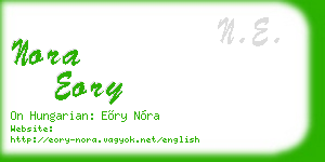 nora eory business card